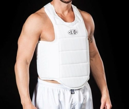 KO Corpetto Protettivo Uomo Karate Arti Marziali L'artigiano dello Sport - Bianco