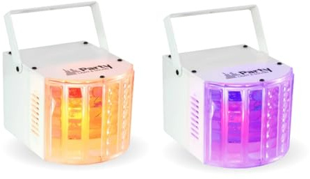Ibiza - Pack 2 DERBY starker 100% LED Spiele Licht DJ