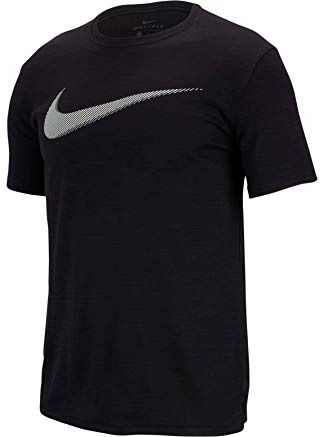 Nike Herren T-Shirt Superset HBR, Black/White, L, BV2873-010
