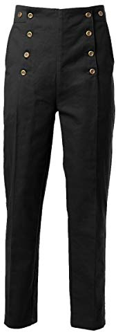 BPURB Mens Victorian Pants Cosplay Costume Steampunk Gothic Pants Trousers