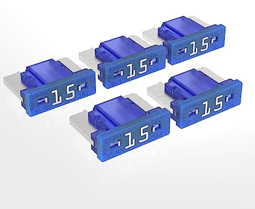 AUPROTEC Mini LP Fusibles à lame 2A - 30A fusible enfichable d'automobile choix : 15A ampère bleu, 5 pcs