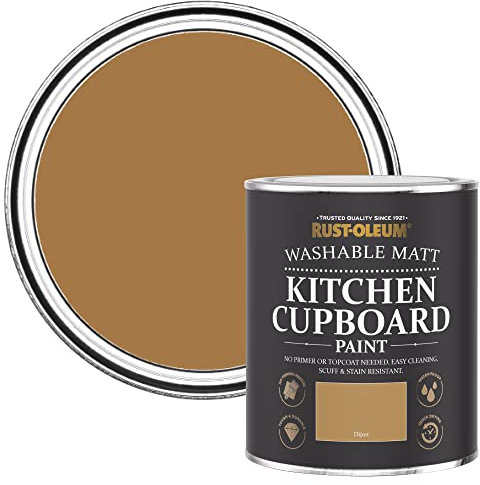 Rust-Oleum Yellow Kitchen Cupboard Paint in Matt Finish - Dijon 750ml