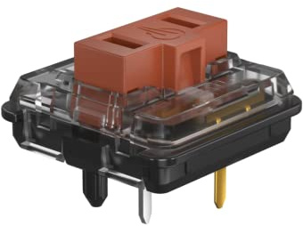 KAILH Official Store Interruptor de perfil bajo 1350 Chocolate Interruptor de teclado mecánico RGB SMD táctil (110, marrón Choc)