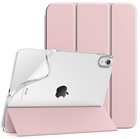 TiMOVO Case for iPad A16 11th Gen 11/10th Gen 10.9 - Light Pink | Slim Soft TPU, Translucent Frosted Back Protective Cover, Auto Wake/Sleep