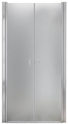 Home Deluxe - Duschabtrennung LAVEA - Milchglas - Maße: 90 x 195 cm - 6 mm nanobeschichtetes Sicherheitsglas, inkl. Scharniere und Montagematerial I - Duschtür Pendeltür Duschtrennwand Nischentür