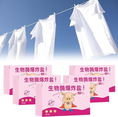 Premium Multi-Functional Bio-Enzyme Cleaning Tablets | Effective Biological Enzyme Washing | Superior Stain Removal Tablets for Clothes, Curtains, and Shoes (1pcs)