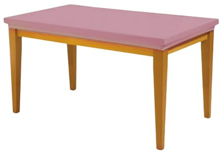 SalGiu Copritavolo Mollettone x6 x12 Posti Rettangolare (Cipria, 12 Posti)