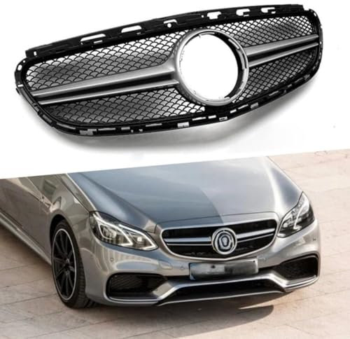 YPJHMXQXQ Kühlergrill Front Grill Für Mercedes Benz E Class W212 AMG Sport 2013 2014 2015, Verschleißfest wetterfest und langlebig Sport Stil Autoersatzteile Dauerhaft Grill