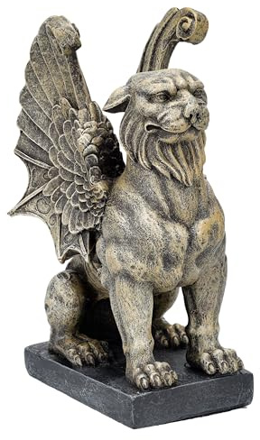 Gargoyle Statue Protector Lion 16 cm - Gothic Statue, Mystical Decoration, Gargoyle Sculpture