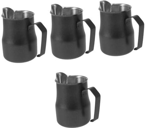 Gadpiparty 4pièces Mousseur à Lait Acier Pichet à Café Avec Bec Pour Latte Art Outil De Pratique Pour Espresso Et Cappuccino