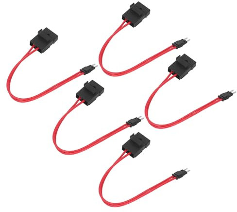 5-teiliger Kfz-Kabelhalter-Anschluss, Hochleistungs-Kabelverlängerung, Kfz-Kabelhalter-Anschluss für Kfz-Geldautomaten 20 A 16 AWG mit 5 Drähten (ACK S 10.9mm)