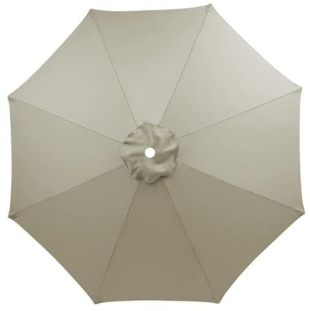 Generisch Housse de parasol imperméable de rechange pour balcon, jardin, piscine et plage, convient aux parasols 6/8 baleines A1 200 cm/6 baleines