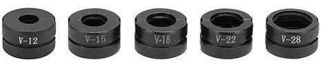 TINMAGI Ganascia Pressatrice Profilo a V, V12/15/18/22/28mm, Inserto per Crimpatrice Manuale, Ganasce Intercambiabili, per Pinze di Pressatura Tubo di Rame, Tubo in Acciaio Inox