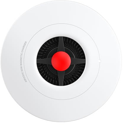OnePlus AIRVOOC 50W Magnetic Charger OAWV08 White EUUN, Fast Wireless Charging Efficient Charger with Battery Protection Heat Dissipation Technology