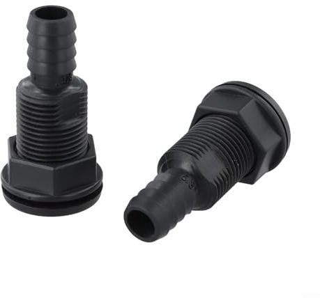 Passacavo per barca, 2 pezzi, colore nero, in materiale ABS, per scafo navale, scarico dell'acqua (3/4 IN)