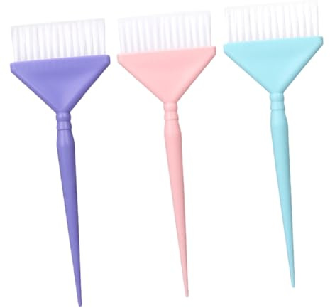 Peigne de Teinture Capillaire 3pcs en Pp et Poils Nylon | Usage Quotidien, Application Uniforme et Lisse, Rangement Pratique, pour Salon et Maison
