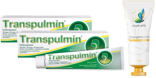TRANSPULMIN Erkältungsbalsam 2X100 gr. Sparset inkl. einer hochwertigen Handcreme Marke Faar-Apo