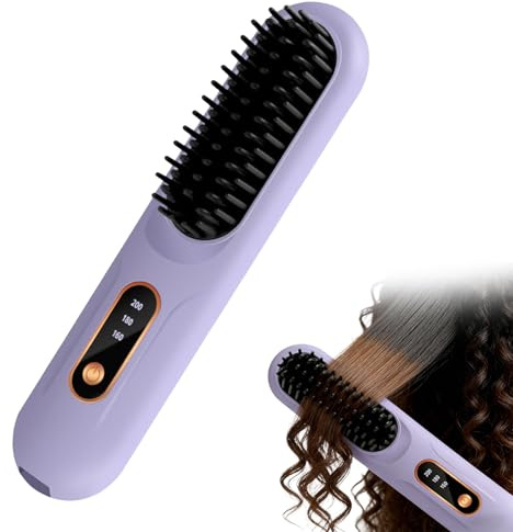 Glättbürste Stylingbürste mit Keramik Borsten für Frauen und Mädchen, Für präzises Styling und langanhaltendes Volumen, Besonders schonende Haarpflege Zuhause, Reisen den täglichen Gebrauch