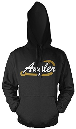 Uglyshirt89 Angler Männer und Herren Kapuzenpullover | Angeln Angel Fishing Fischen Sport (L)