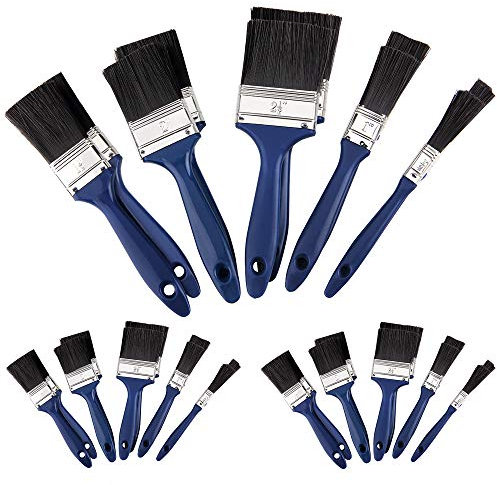 MONZANA® 30tlg Malerpinsel Set 5 versch. Größen für Holzlasur Lacke Farbe Pinselset Lasurpinsel Lackierpinsel Malerpinsel