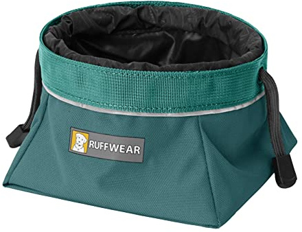 RUFFWEAR, Quencher Cinch Top Bowl, Tumalo Teal, Large