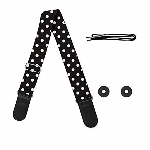 Pizding Starry Gitarrengurt mit verstellbarem Schultergurt für die Handtasche, Bassgitarre, Punkt-Punkt, One size