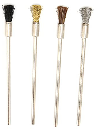 Mini-Drahtbürsten-Set, Edelstahl-Drahtbürste, Mini-DrahtbürsteBohrer, Breite Anwendung Schmutz Entfernen Schmale Bereiche Schmuck Miniatur Elektronische Instrumente