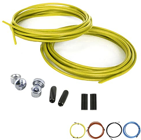 InnoTi Pack di Ricambi per Corda per Saltare Professionale - Kit con 2 Cavi Sostitutive in Acciaio da 3m - Adattabili a Tutte le Corde da 2,5mm di Spessore - Tappi in Gomma e Viti di Fissaggio Incluse