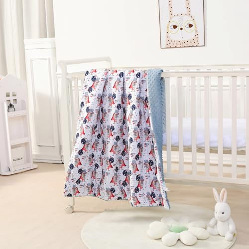 Babydecke - Kinderbettdecke - Baby Bettdecke Aus Weicher Oeko-tex Baumwolle - 100x135 - Kuscheldecke Kinder - Geburtsgeschenk Junge Mädchen - Babydecke Mit Noppen - Baby Bettwäsche - Baumwolldecke
