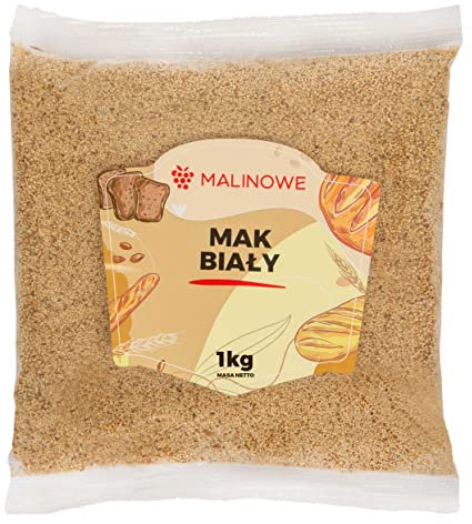 Malinowe WEISSER MOHN GETROCKNET 1kg Weißer Mohn Weiße Schonend