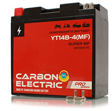 Batterie Gel Carbon Electric Akku 4-20Ah Motorrad Motorroller Quad wartungsfrei neu (12 Ah YT14B-4(MF))