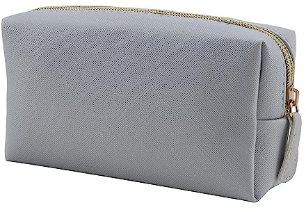 Apooliy Leder Schminktasche für Geldbeutel Reisen, tragbare kleine kosmetische Veranstalter für Frauen und Mädchen, Make-up-Tasche mit Reißverschluss