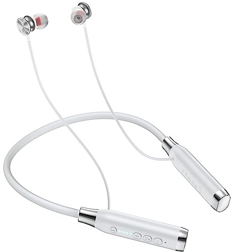 Hoco ES62 - Pretty - Auricolare Bluetooth sportivo da appendere al collo, Bluetooth V5.3, tempo di utilizzo: fino a 1200 ore, tempo di standby: fino a 1200 ore, compatibile con iPhone, Samsung