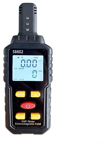 Geigerzähler, Strahlungsmessgerät Strahlungsdetektor, 3-in-1 Digital Radiation Dosimeter Geiger Counter für Heim-EMF-Inspektionen, Büro, Outdoor