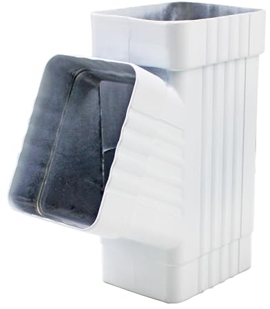 Rsoise Downspout Gutter Y Connector 3X4 Rain Gutter Downspout Extensions 3X4 Gutter Downspout Accessor Y Gutter downspout Extensions Y Connector 3x4 Downspout Gutter (1pcs White)