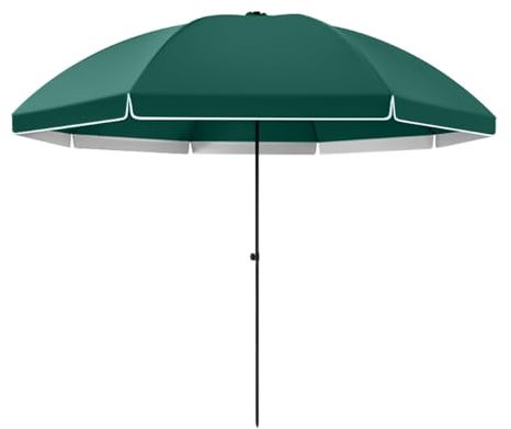 Sonnenschirm 2,6 m/2,8 m, Groß Rund Stabil Windfest Marktschirm, Balkonschirm Höhenverstellbar, UV Schutz 50+ für Garten, Terrasse, Hinterhof und Pool (Color : Green, Size : 2.8m/9.2ft)