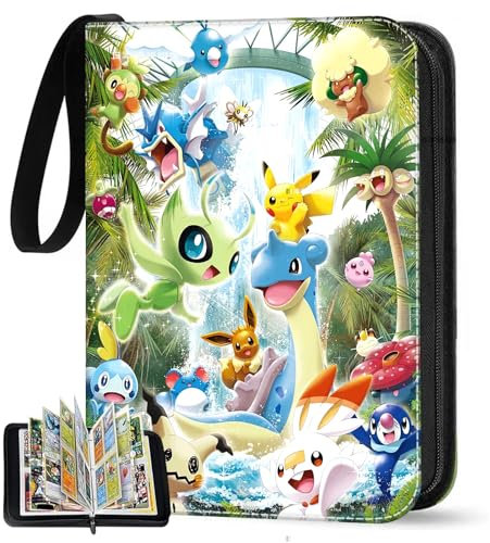 Sammelalbum für Karten, 50 Seiten 400 Karten Kapazität Sammelkarten Album Sammelmappe Karten Ordner Heft, Karten-Kollektion Sammelheft, Geschenk für Kinder