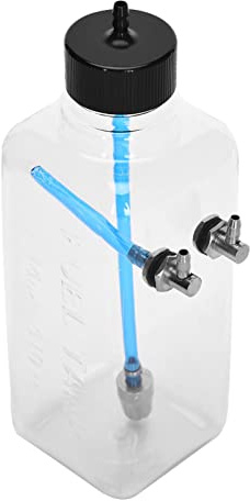 RC Motor Gasolina Tanque de Combustible Control Remoto Modelo Accesorios Control Remoto Aviones Tanque de Combustible de Plástico Transparente) (410 ml (para aviones de 30-40 cc))