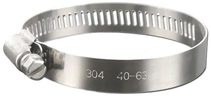 ASZHQUXIUAS Hose Clamp,Jubilee Clips Assorted 1pcs 8mm-700mm Pipe Hose Clamps Stainless Steel Hoop Clamp Fuel Pipe Tube Clip Hardware Spring Water Plumbing(300 400mm)