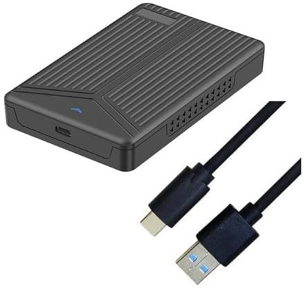 Quystetes BoîTier de Disque Dur Mobile USB 3.1 2.5 Pouces BoîTier de Disque Dur SSD Support de Disque Dur 15Mm pour Ordinateur Portable