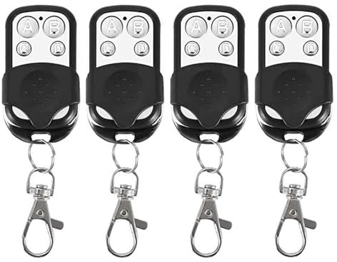 4 télécommandes avec 4 Touches universelles fréquence 433,92 MHz pour Garage et portails