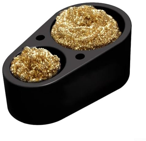 Affidabile detergente per punte di saldatura in silicone con innovativo design a doppia sfera per una migliore pulizia (nero)