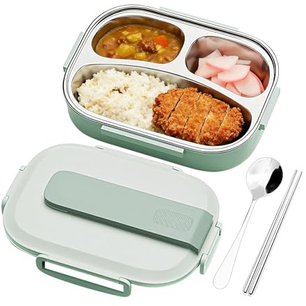 Amesor Térmica para Niños | Tarteras Térmicas 3 Compartimentos Infantiles - Vajilla De 100 Cl Para Cocina | Viajes Largos Exterior Playa Camping Trayecto Vacaciones Verano
