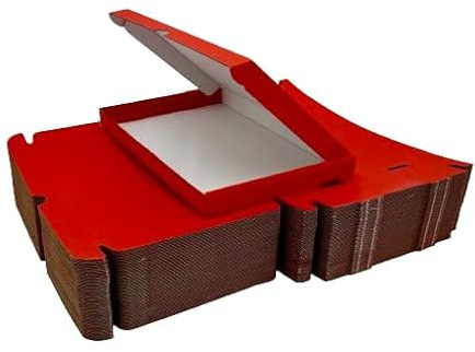 iDEALS UK PACKAGING LTD C5 A5 Postal Pip Boxes Large Letter Boxes Generic Shipping Boxes Cardboard Boxes For Posting Large Letter Postage Boxes - Pack of 10 (Red)