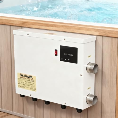 aromaoveite Pool Water Heater | 5.5kw/9kw/11kw/15kw Stainless Steel Electric Heater With Touch Screen, Adjustable Temperature, Suitable For Hot Springs, Hot Baths, 5.5kw
