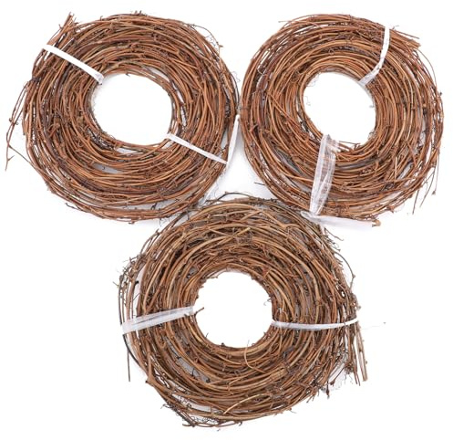 15 Feet Natural Grapevine Wreath, 3 PCS Grapevine Garlands DIY Crafts for Wedding Christmas House Holiday Door Vase Wall Decor