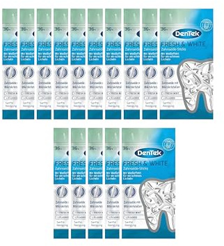 15x DenTek Fresh & White Zahnseidesticks