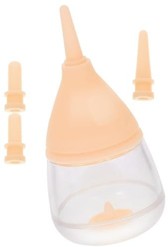 Kisangel Biberón para y Gatitos Recién Nacidos Capacidad 35ml Botella de Leche para Pequeñas, Material Silicona y PC Superficie y