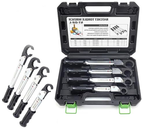 Kit chiave dinamometrica a cricchetto HVAC regolabile, chiave aperta 18-75 Nm per refrigerazione AC, per tubo di rame da 1/4,3/8,1/2,5/8