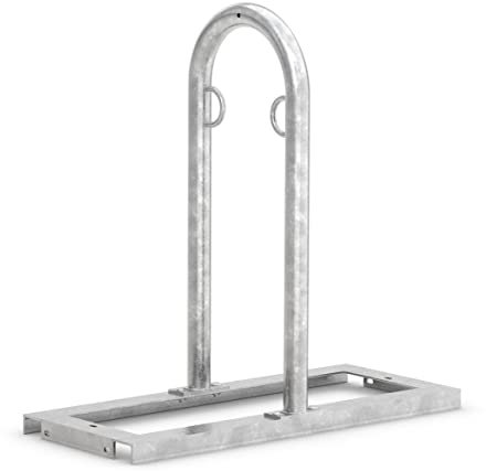 Hochwertiger Fahrradanlehnbügel TRACK 31 | Sicherer Radständer auch für Mountainbikes und E-Bikes | 2 Fahrrad Stellplätze, erweiterbar | Stahl verzinkt | Fahrradparker Bügelparker Fahrrad Anlehnbügel